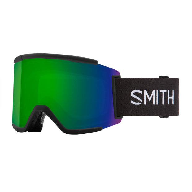 Smith Squad XL Goggles - Black + ChromaPop Sun Green Mirror Lens