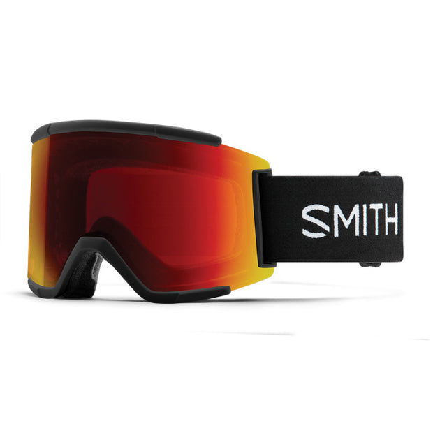 Smith Squad XL Goggles - Black + ChromaPop Sun Red Mirror Lens