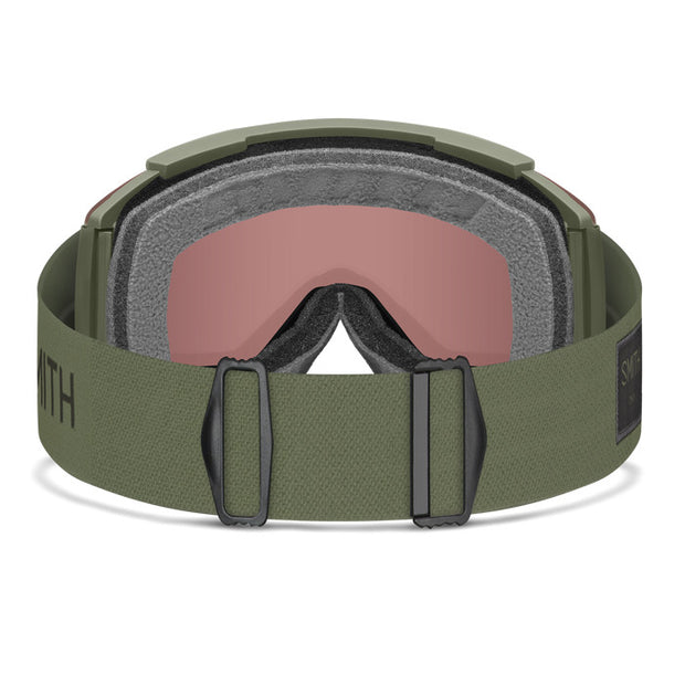 Smith Squad XL Goggles - Fatigue Green + ChromaPop Everyday Red Mirror Lens
