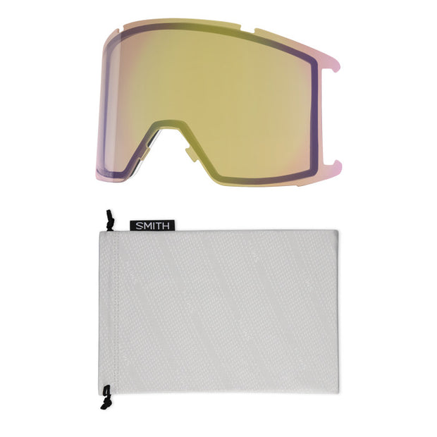 Smith Squad XL Goggles - Fatigue Green + ChromaPop Everyday Red Mirror Lens