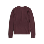 Top Designs - Women's Global Waffle Henley - RED