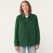Topo Designs - Women's Onlooker Twill Shirt Jacket - GREEN