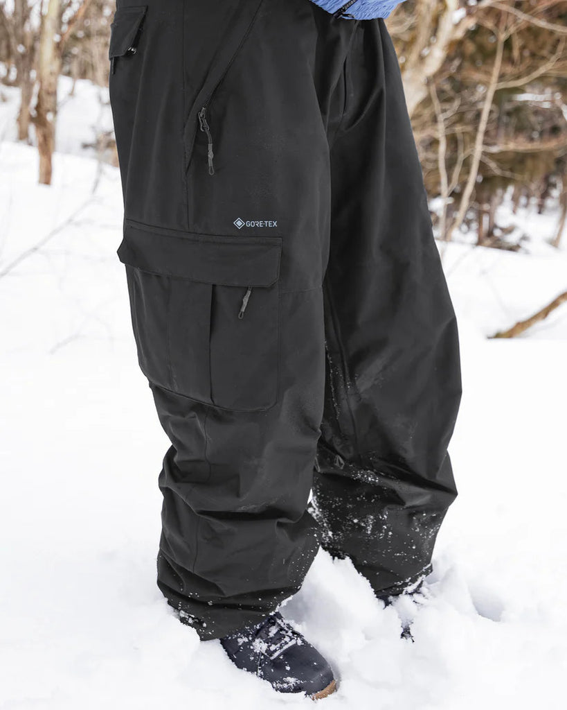 じーん　VOLCOM GORE-TEX スノーボードパンツ M ブラック VOLCOM GORE-TEX スノーボードパンツ ブラック よーVOLCOM GORE-TEX