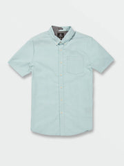 Volcom Everett Oxford Short Sleeve Shirt - BLUE