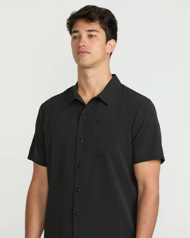 Volcom Ridgestone Short Sleeve Shirt - BLACK