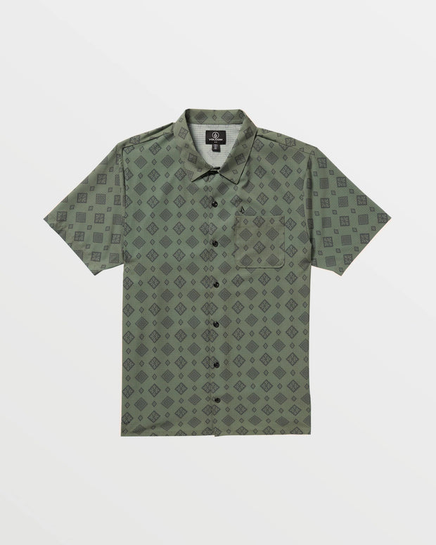 Volcom Ridgestone Short Sleeve Shirt - GREEN