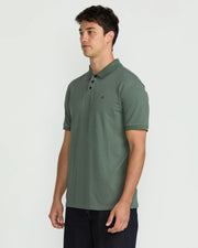Volcom Sitestone Polo Short Sleeve Tee - GREEN