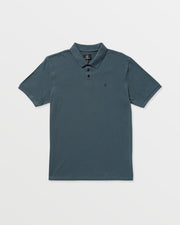 Volcom Sitestone Polo Short Sleeve Tee - GREY
