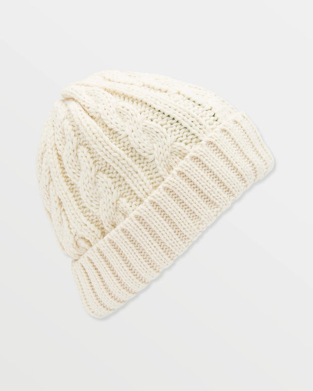 Volcom Stone Knit Beanie - WHITE
