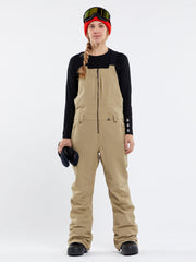 Volcom Women's Swift Bib Overalls 2025 - TAN