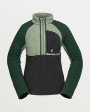 Volcom Womens Demi Half Zip Fleece - GREEN