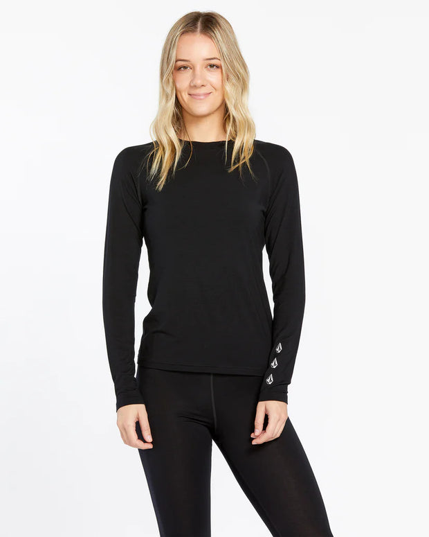 Volcom Womens Merino Blend Crew - BLACK