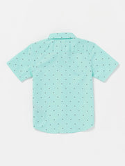 Volcom Youth Stonemarcos Short Sleeve Shirt - BLUE