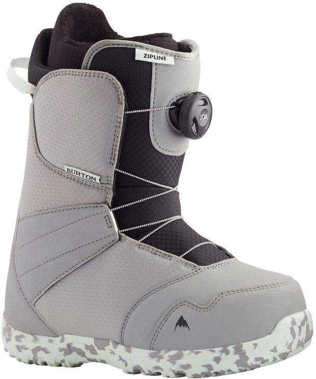2021 Youth Burton Zipline Boa Snowboard Boots - grey
