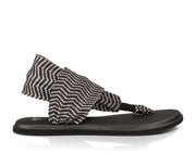 Sanuk Women's Yoga Sling 2 Prints Sandals - BLACK