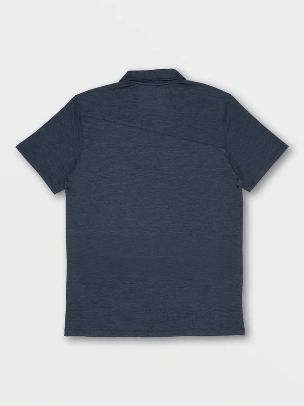 Volcom Hazard Pro Polo Short Sleeve Shirt - BLUE