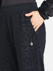 Volcom Women's Polar Fleece Pant - BLACK