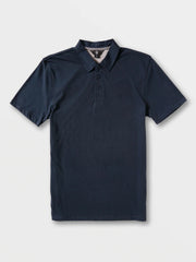 Volcom Wowzer Polo Short Sleeve Shirt - BLUE