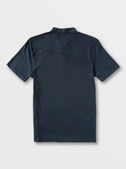Volcom Wowzer Polo Short Sleeve Shirt - BLUE
